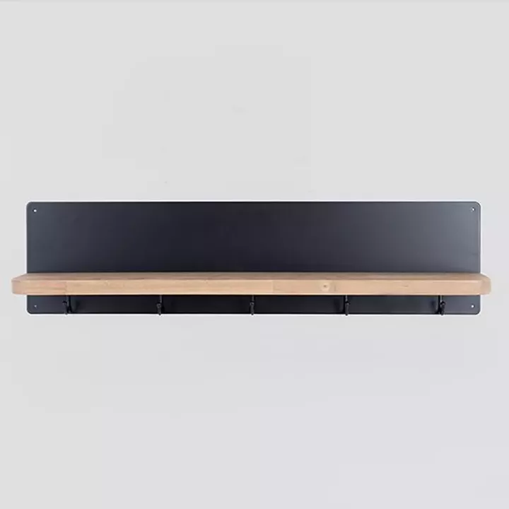 ΡΑΦΙ ΤΟΙΧΟΥ ΜΕΤΑΛΛΙΚΟ ΜΑΥΡΟ 60x11x15cm