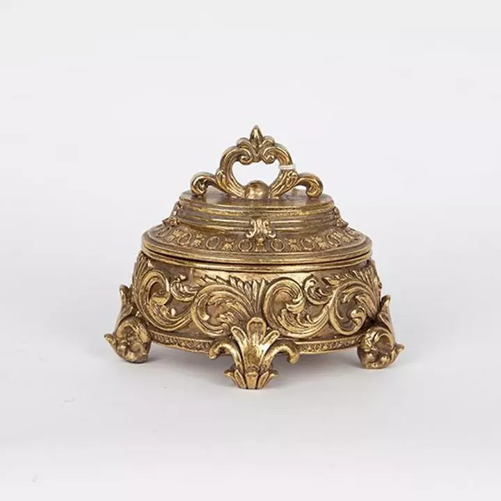 ΜΠΙΖΟΥΤΙΕΡΑ ΠΟΛΥΡΕΖΙΝ  ΑΝΤΙΚΕ ΧΡΥΣΗ 15x12x11.5cm