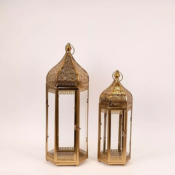 S/2 ΦΑΝΑΡΙΑ ΜΕΤΑΛΛΟ ΜΠΡΟΝΖΕ 23x20x64cm/ 17x15x48cm