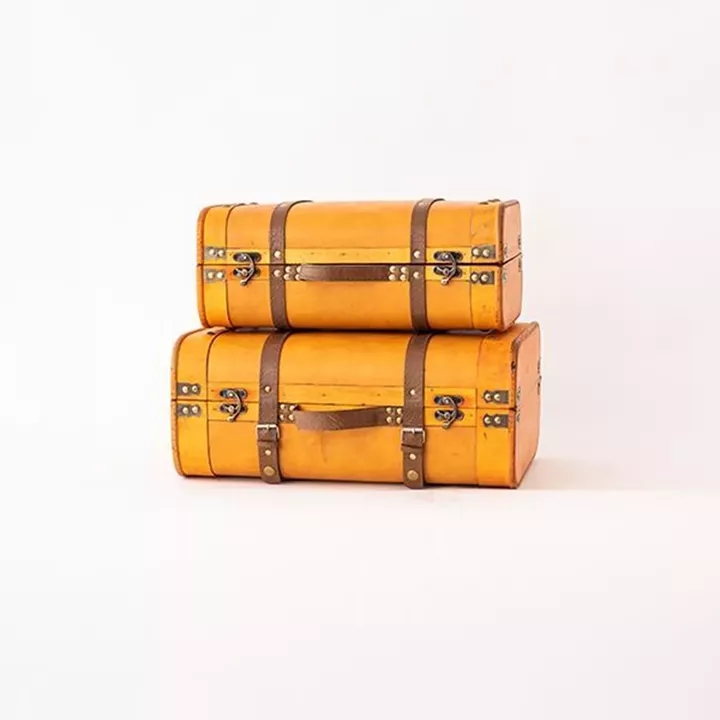 ΞΥΛΙΝΗ ΒΑΛΙΤΣΑ ΤΑΜΠΑ ΣΕΤ 2ΤΜΧ 45x31.5x19cm ΚΑΙ 40x23.5x16.5cm