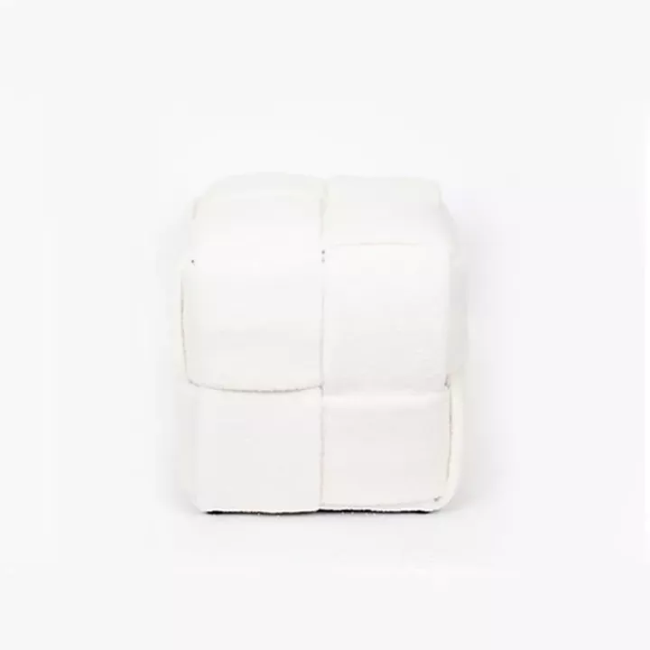 ΣΚΑΜΠΟ ΜΠΟΥΚΛΕ ΥΦΑΣΜΑ ΛΕΥΚΟ ΣΧΕΔΙΟ 38x38x40cm