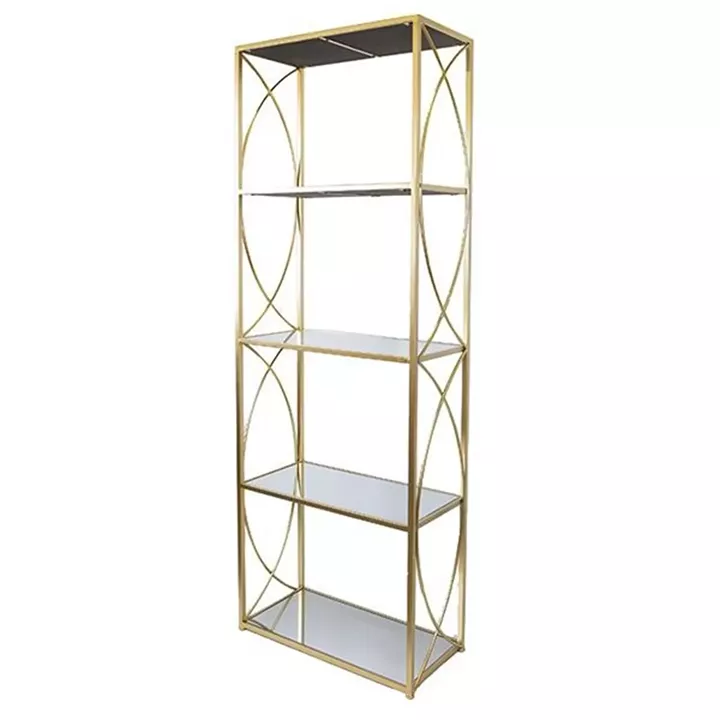 ΡΑΦΙΕΡΑ ΜΕΤΑΛΛΙΚΗ ΧΡΥΣΗ 61x28x177cm
