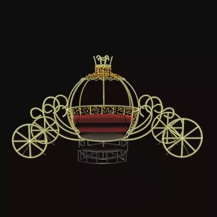XMAS ΕΠΑΓΓΕΛΜΑΤΙΚΟ ΣΧΕΔΙΟ 3D ΧΡΥΣΗ ΑΜΑΞΑ ΜΕ ΘΕΡΜΗ ΛΕΥΚΗ LED ΦΩΤΟΣΩΛΗΝΑΣ & ΘΕΡΜΟ ΛΕΥΚΟ LED 350x160x250cm IP65