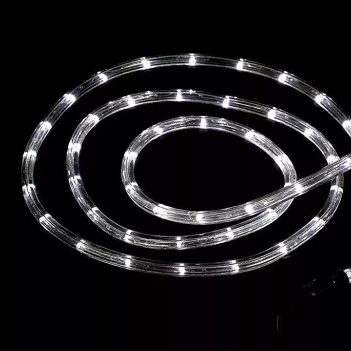 XMAS ΦΩΤΟΣΩΛΗΝΑΣ 24V LED 50m ΜΟΝΟΚΑΝΑΛΟΣ ΠΡΟΣΤΑΣΙΑ UV ΔΙΑΦΑΝΟΣ ΣΩΛΗΝΑΣ 13mm ΛΕΥΚΟ 36 LED/m ΚΟΠΗ/1m IP65