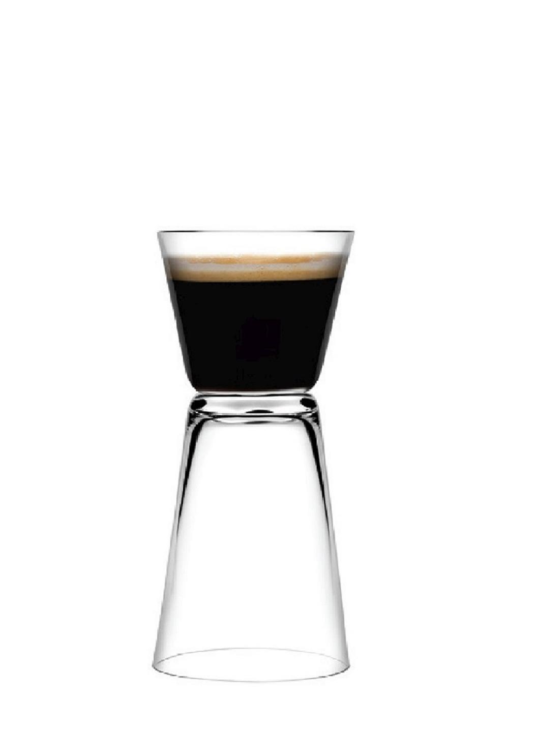 NUDE DUAL COFFEE SET2 55-100CC D:5.5 H:12.1 GB2.OB12.